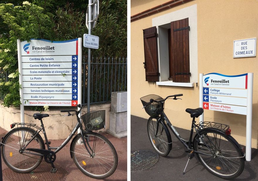 Merci à la Municipalité pour avoir mis en place une signalétique qui facilite ainsi l'approche depuis la Mairie. Prendre d’abord à droite sur la rue Etienne Billières, puis rapidement à gauche pour suivre la rue des Ormeaux. Environ deux cents mètres plus loin prendre à droite sur la rue du Clos Antonin. La Closerie de l’Autan est la première bâtisse que vous apercevez sur votre droite.